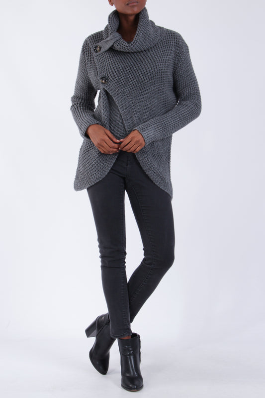 Πλεκτή μπλούζα με σχέδιο