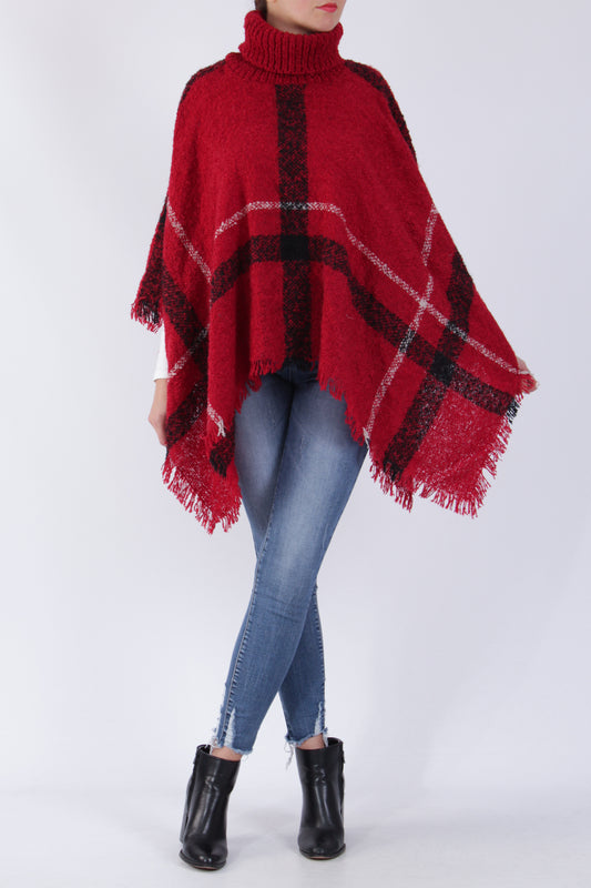 Ponchos ημιβαμβακερό πλεκτό