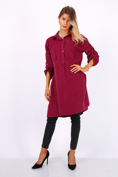 Φόρεμα midi βαμβακερό