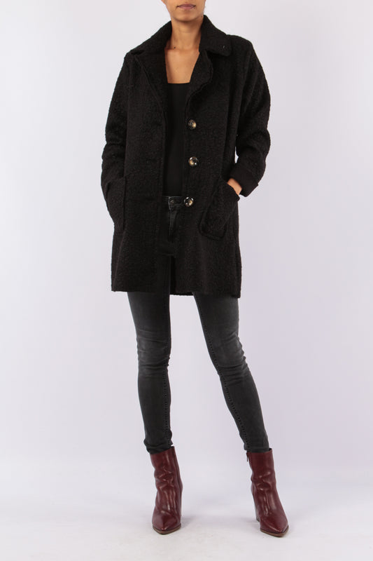 Ζακέτα / Ημίπαλτο μπουκλέ