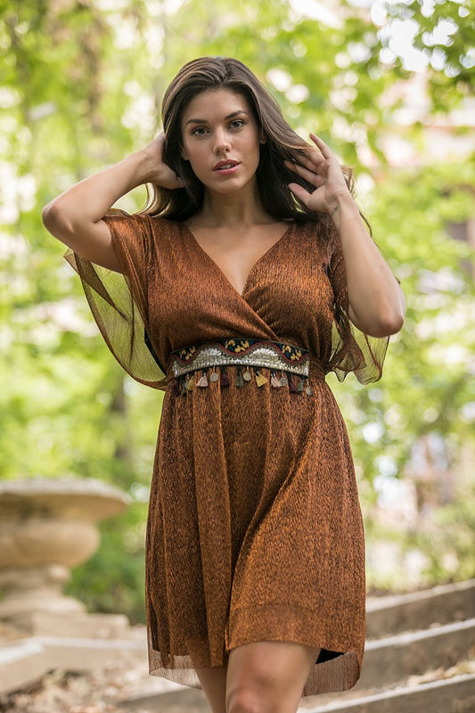 Φόρεμα mini boho