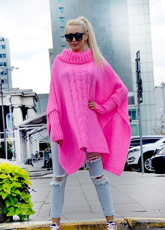 Pullover ζιβάγκο ponchos oversized