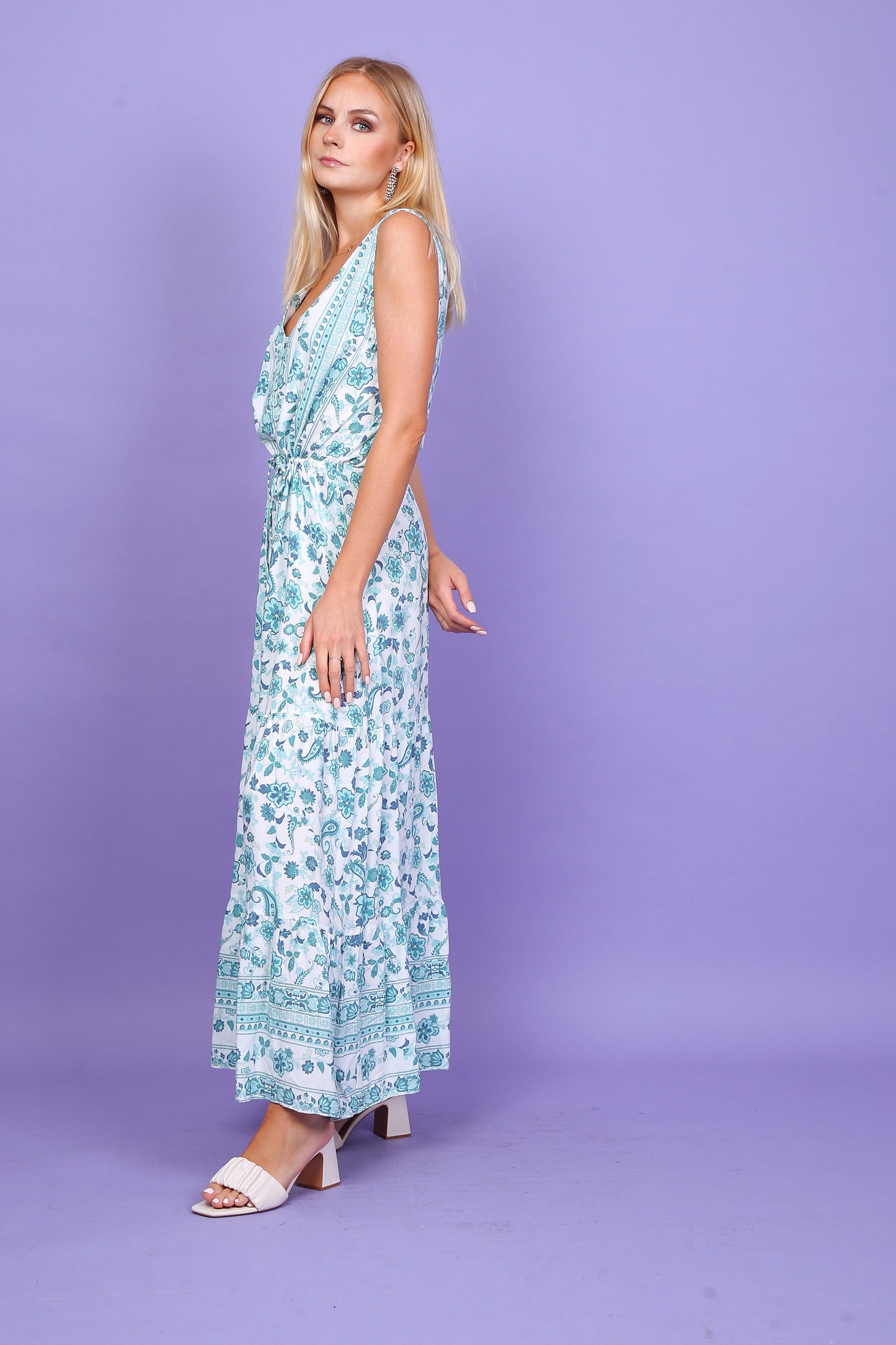 Φόρεμα maxi floral oversized