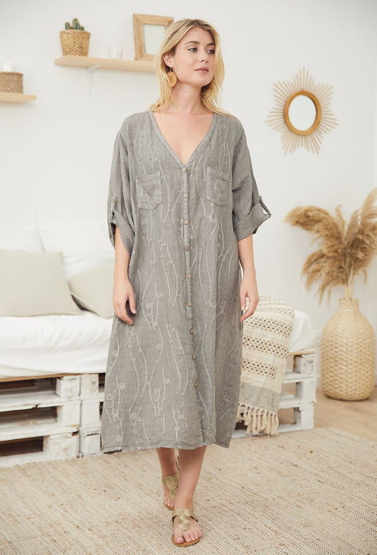 Φόρεμα μακρύ με printed floral