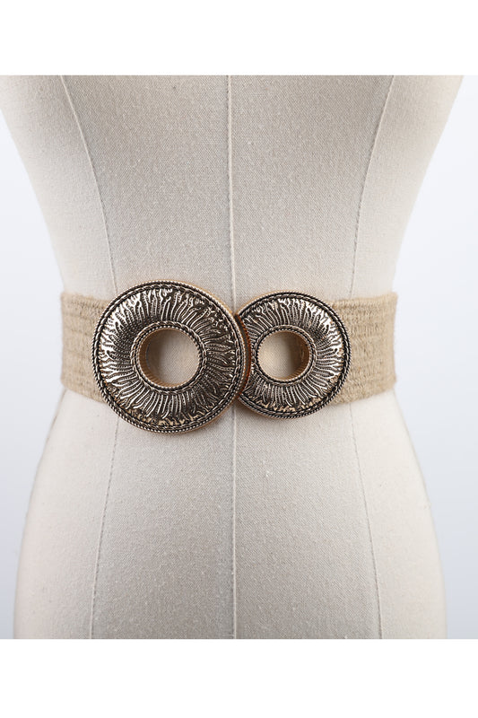 Ζώνη ψάθινη με αγκράφα