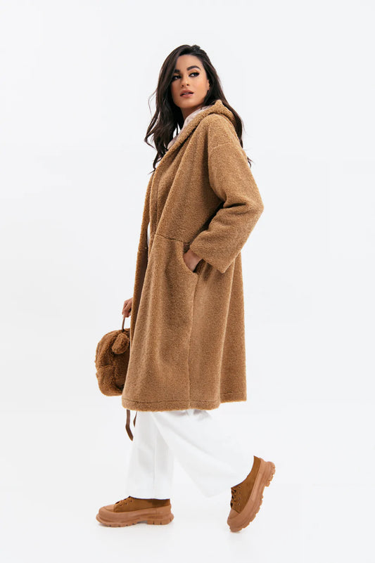 Παλτό teddy oversized