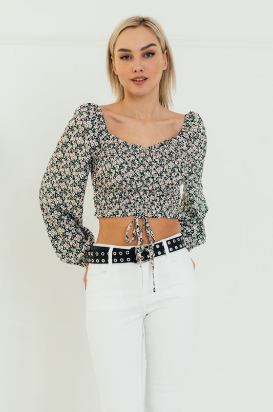 Top cropped floral
