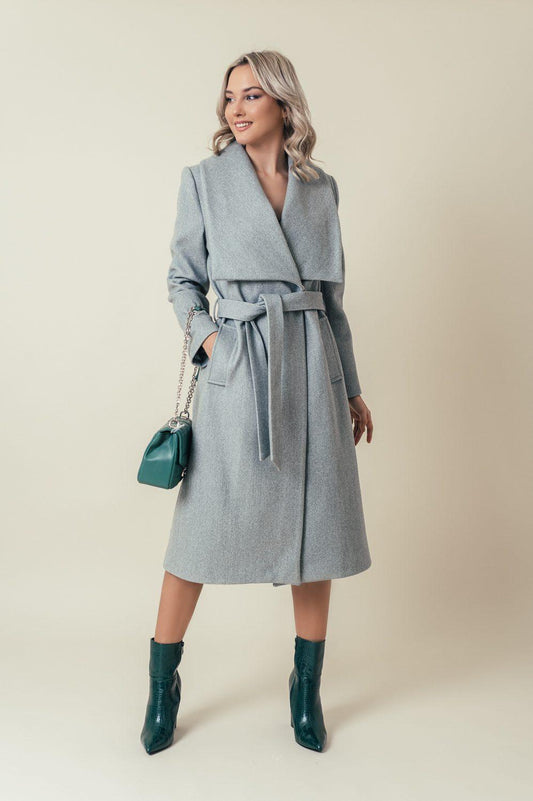 Παλτό κλασσικό waterfall collar