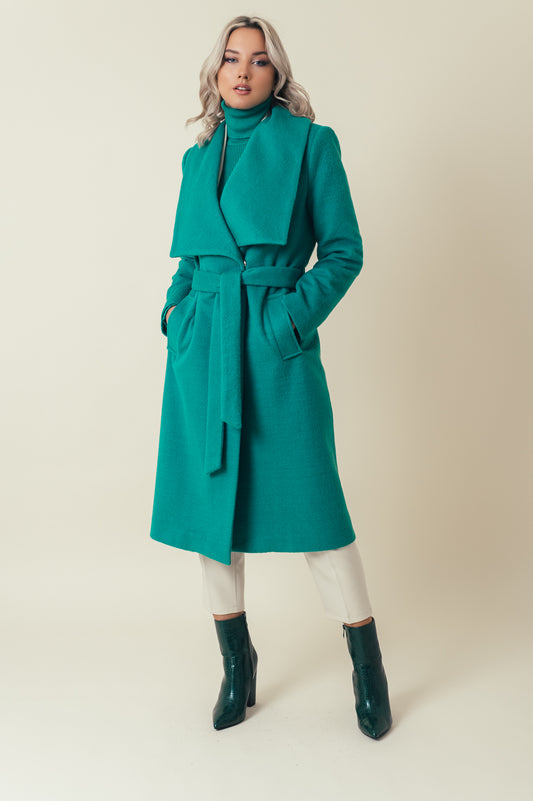 Παλτό κλασσικό waterfall collar