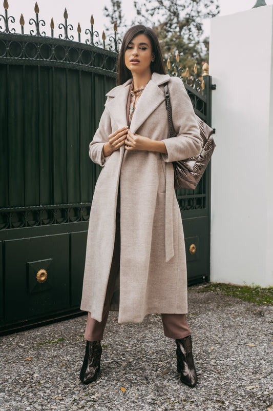 Παλτό ημιμάλλινο μακρύ