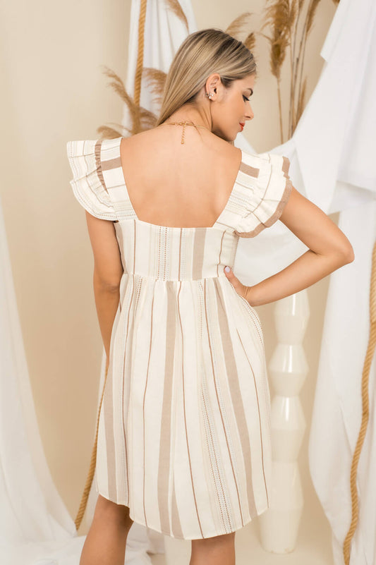 Φόρεμα mini ριγέ