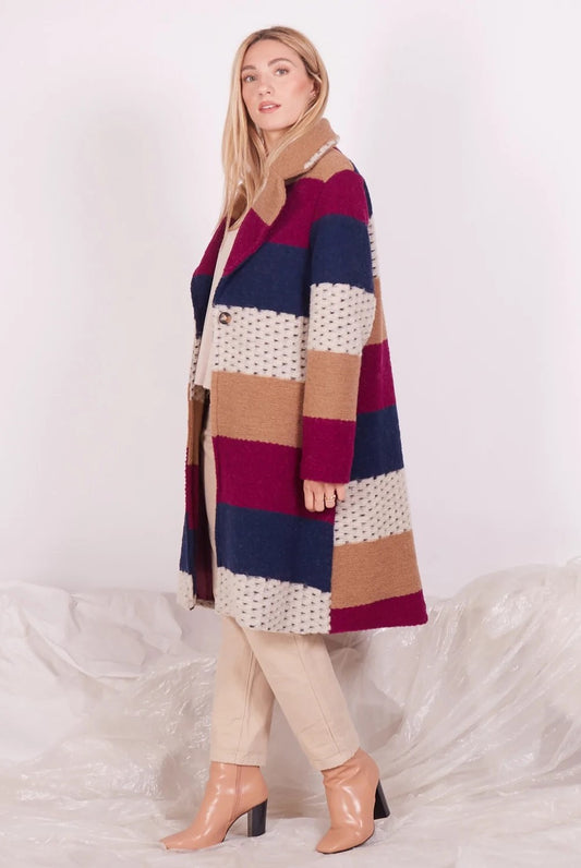 Ημίπαλτο μάλλινο multicolor