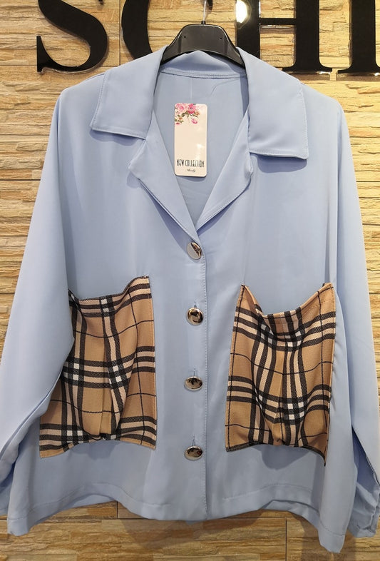 Πουκάμισο με καρό τσέπες