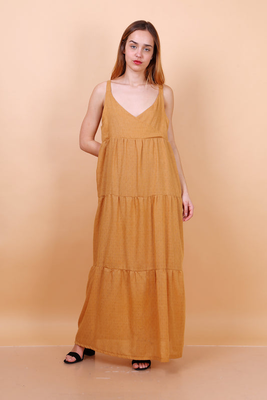 Φόρεμα maxi βαμβακερό