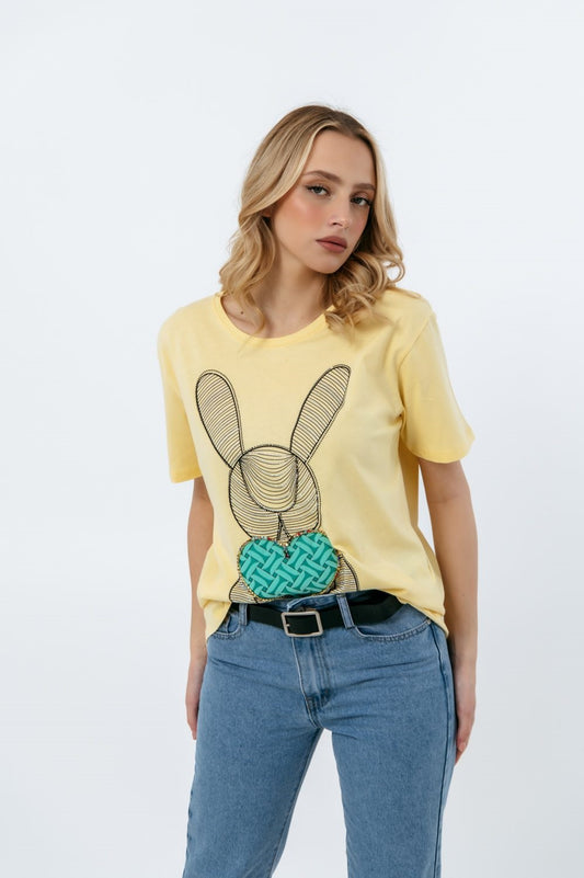 T-shirt με στάμπα