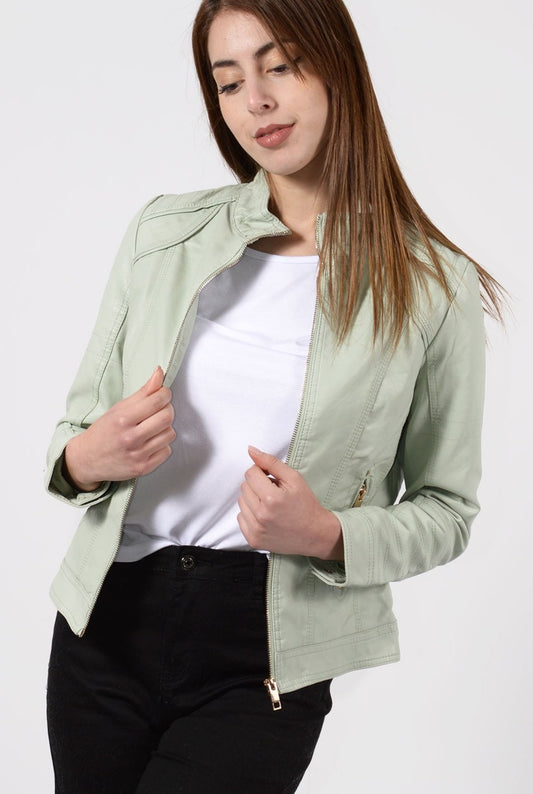 Biker Jacket από δερματίνη