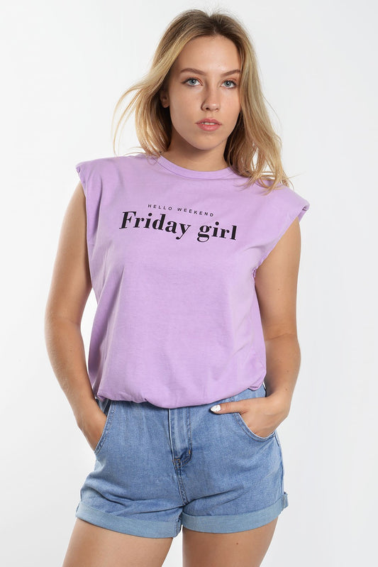 Τοπ με τύπωμα και βάτες