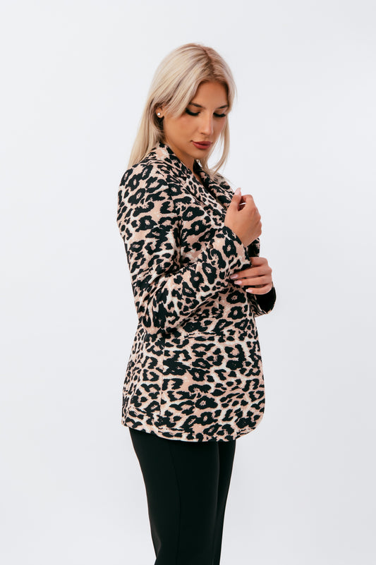Blazer animal printed