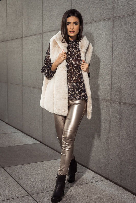 Παντελόνι από δερματίνη βαμβακερό