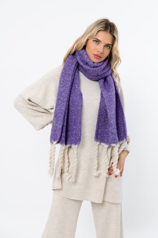 Εσάρπα / Κασκόλ με κρόσσια