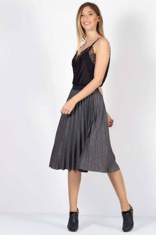 Φούστα Lurex πλισέ