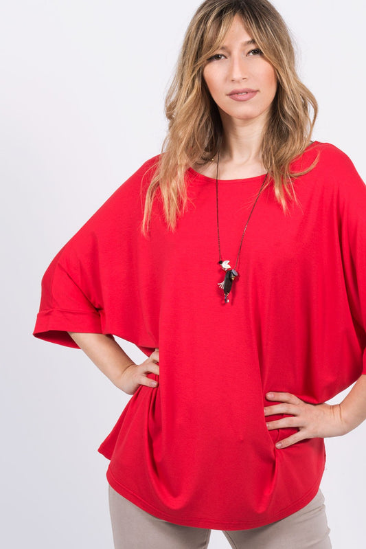 Μπλούζα oversized βισκόζης