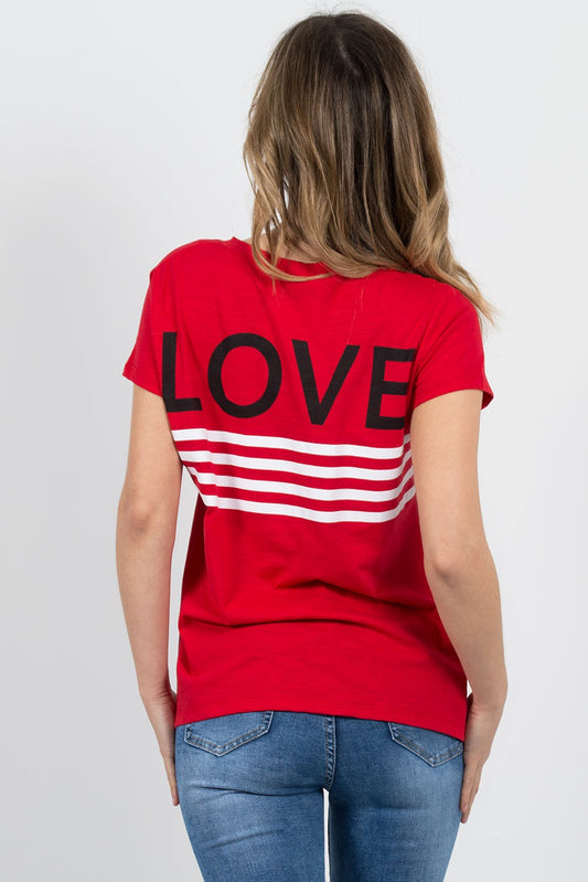 Top με στάμπα Love