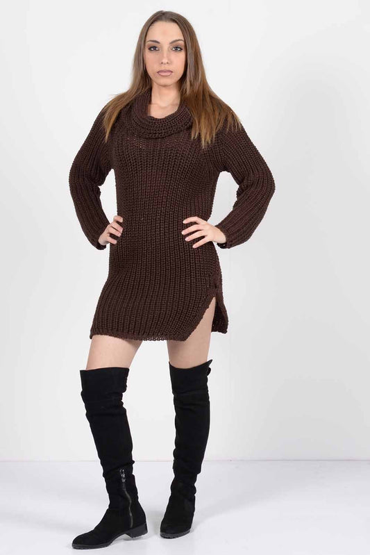 Μπλούζα πλεκτή με ανοίγματα στα πλάγια