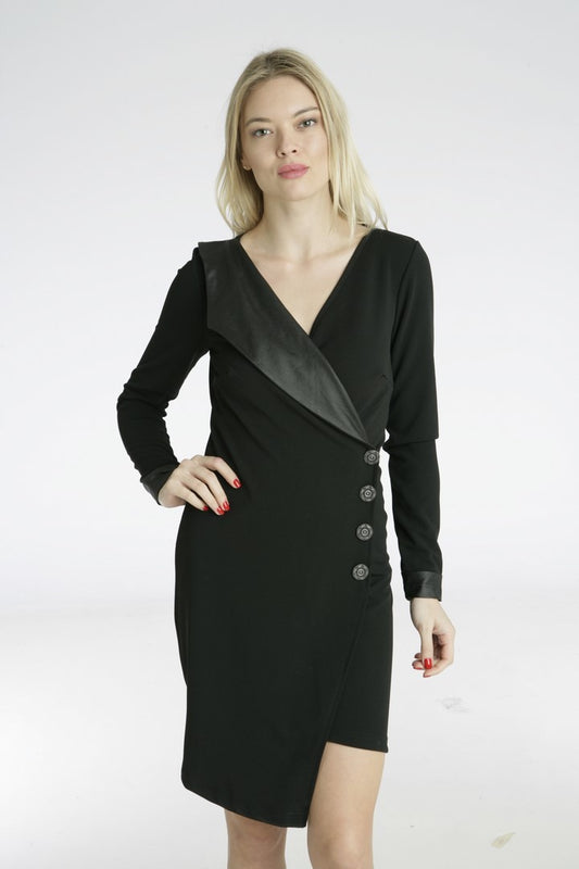 Φόρεμα κρουαζέ ασύμμετρο