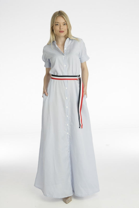 Φόρεμα shirt maxi με κουμπιά