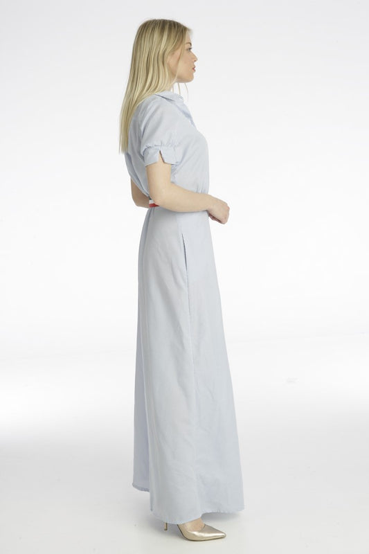 Φόρεμα shirt maxi με κουμπιά