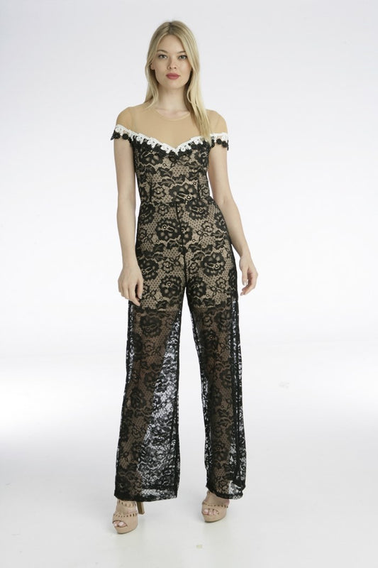 Ολόσωμη Φόρμα με δανδέλα και διαφάνειες