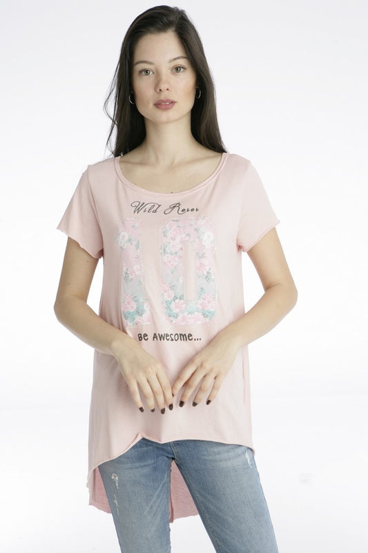 Μπλούζα κοντομάνικη με στάμπα