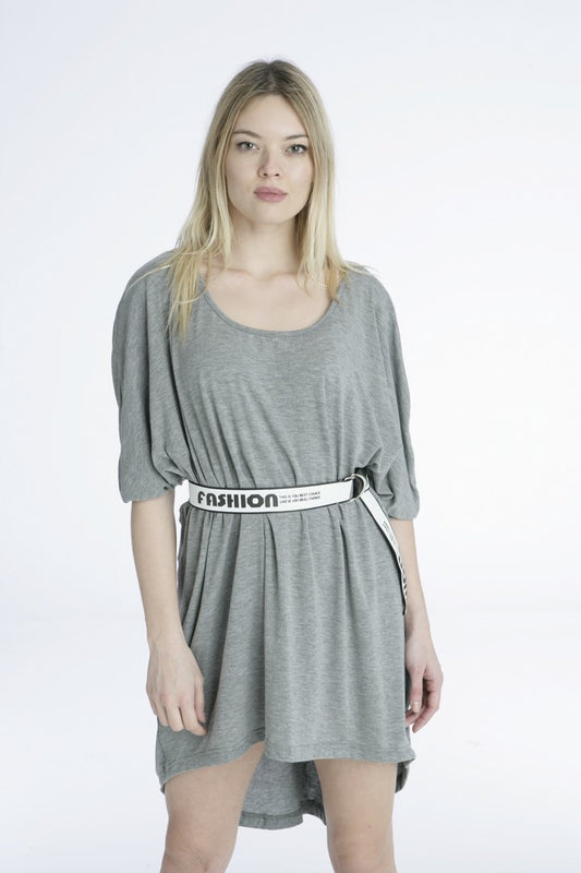 Μπλούζα μακριά με τρουά καρ μανίκι