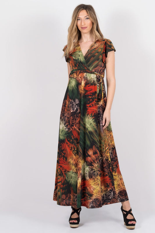 Φόρεμα maxi κρουαζέ