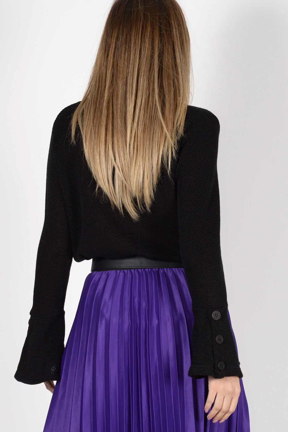 Πλεκτή μπλούζα σενίλ