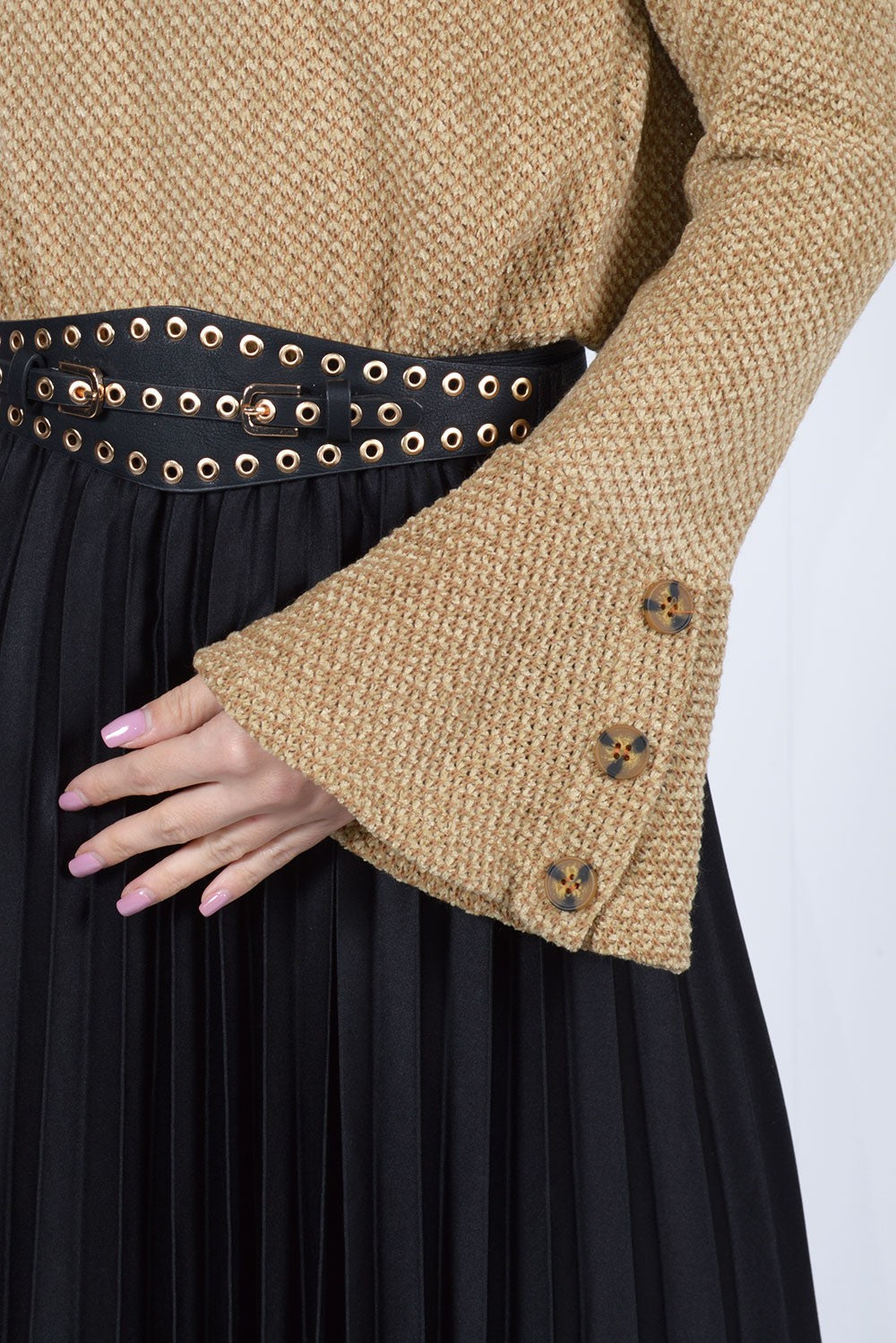 Πλεκτή μπλούζα σενίλ