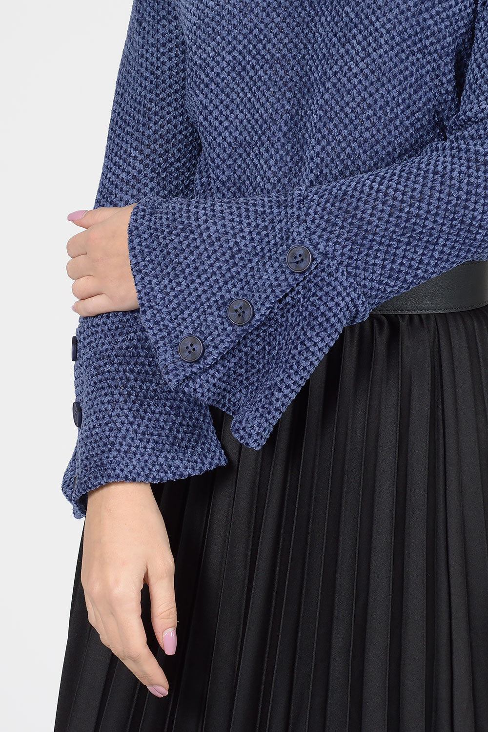 Πλεκτή μπλούζα σενίλ