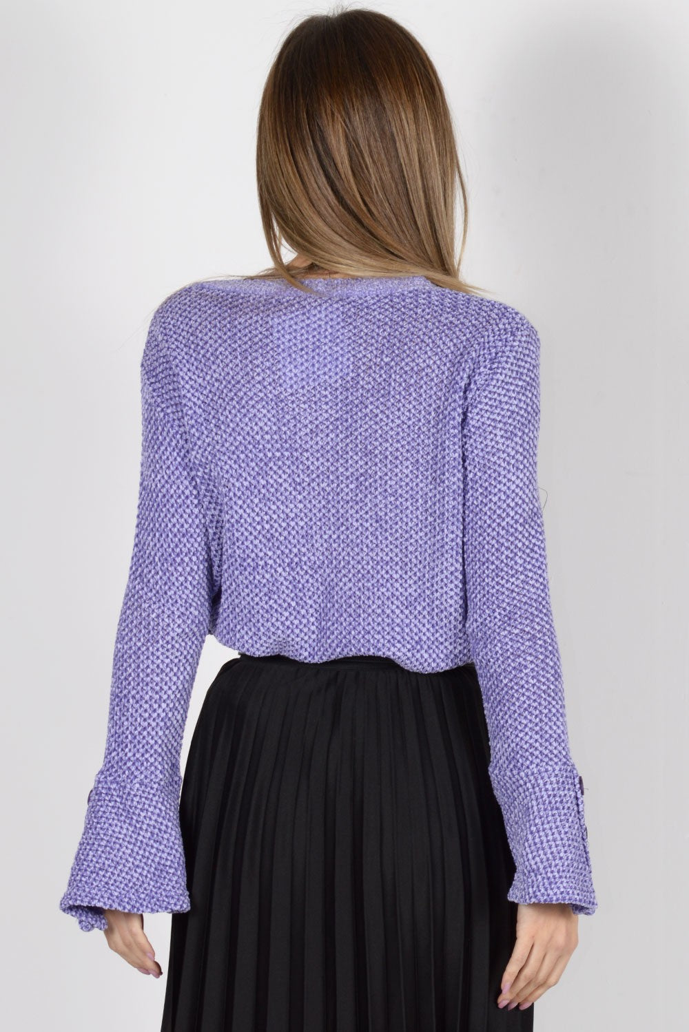 Πλεκτή μπλούζα σενίλ