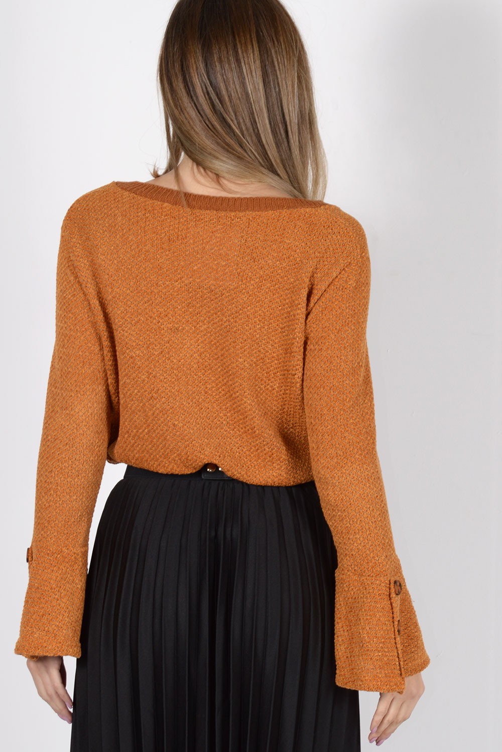 Πλεκτή μπλούζα σενίλ