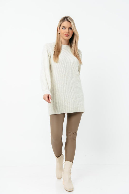 Μπλουζοφόρεμα rib πλεκτό