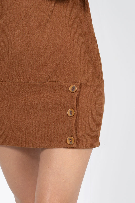 Μπλουζοφόρεμα με διακοσμητικά κουμπιά