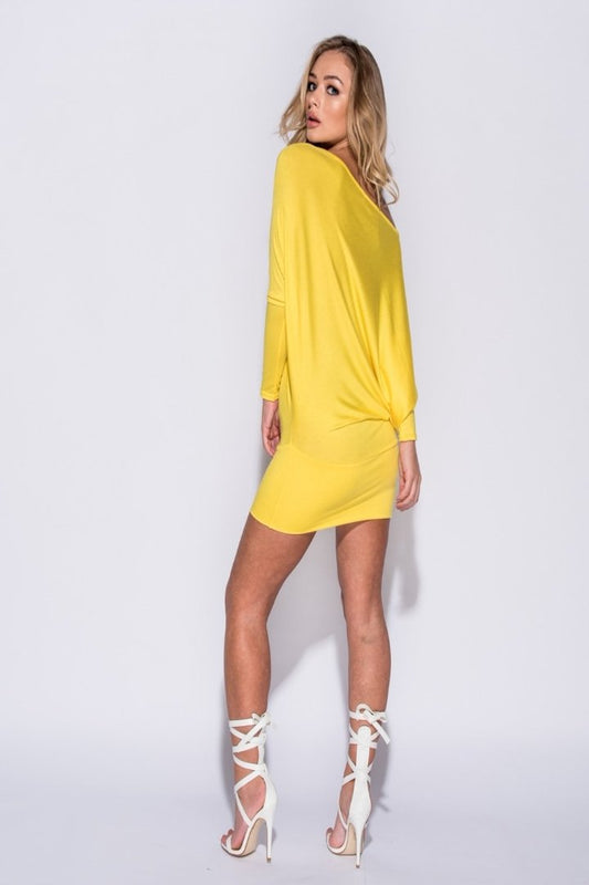 Μπλουζοφόρεμα ελαστικό με ακάλυπτο ώμο