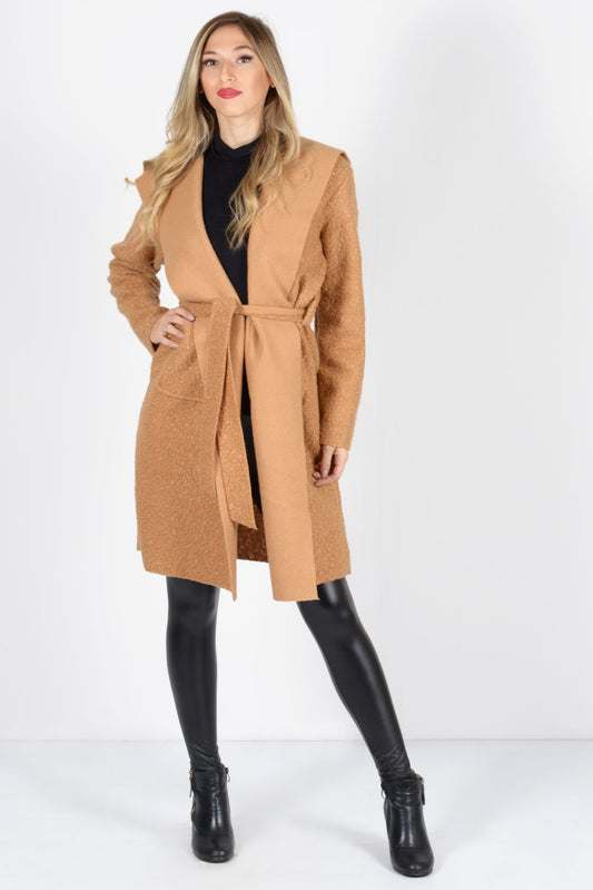 Παλτό τσόχα με ζώνη