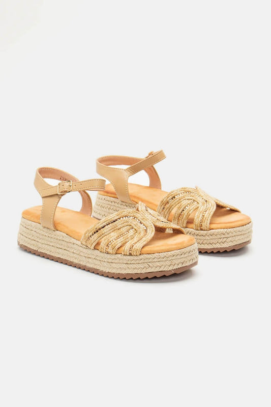 Platform Espadrilles ψάθινες