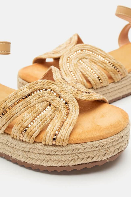Platform Espadrilles ψάθινες