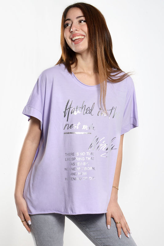 T-shirt letter printed