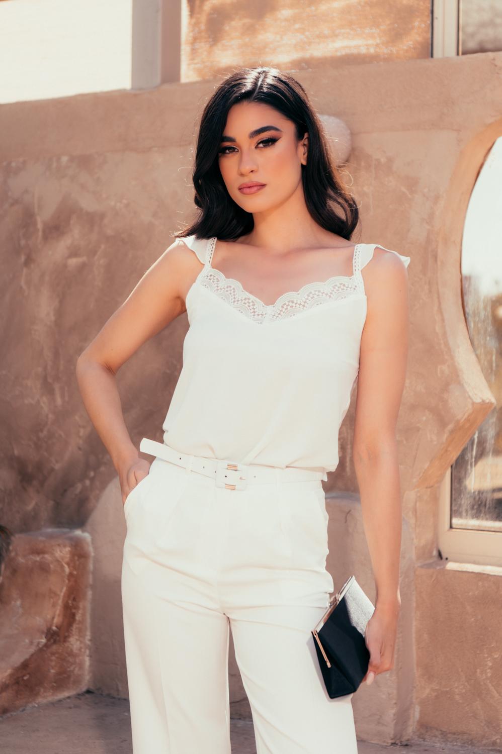 Top crepe με δανδέλα