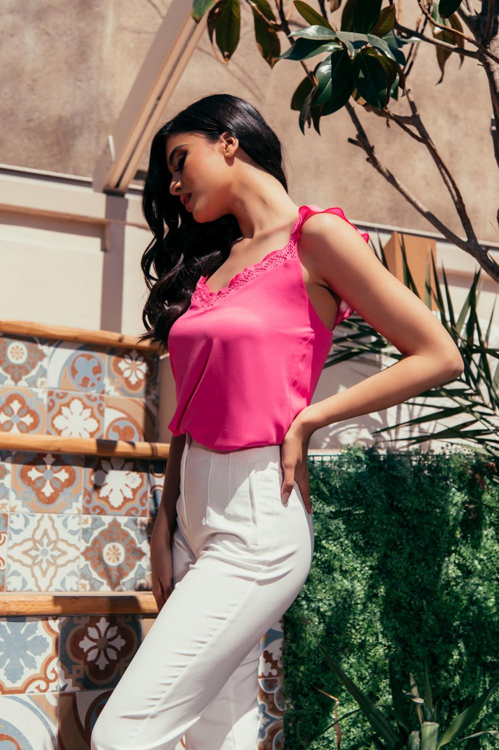 Top crepe με δανδέλα