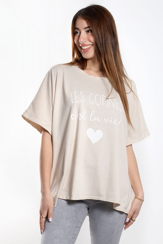 T-shirt letter printed